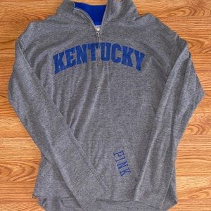 PINK UK KY wildcats quarter zip.